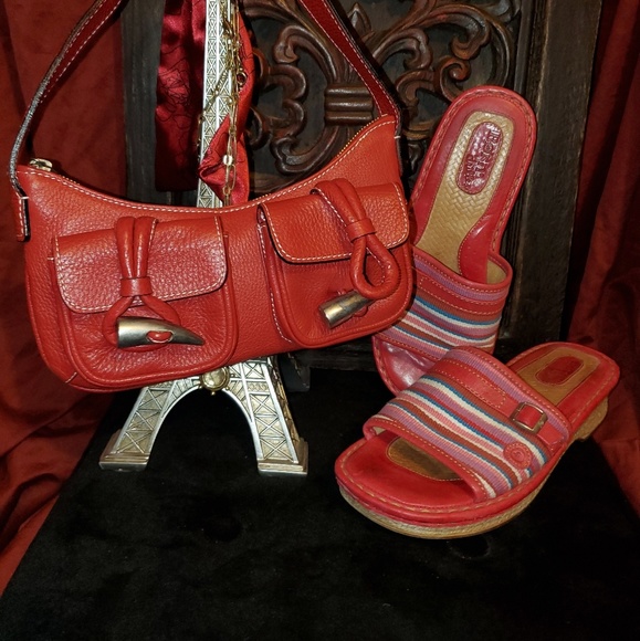 Auth. Burberry bag and Born shoes - Picture 1 of 12